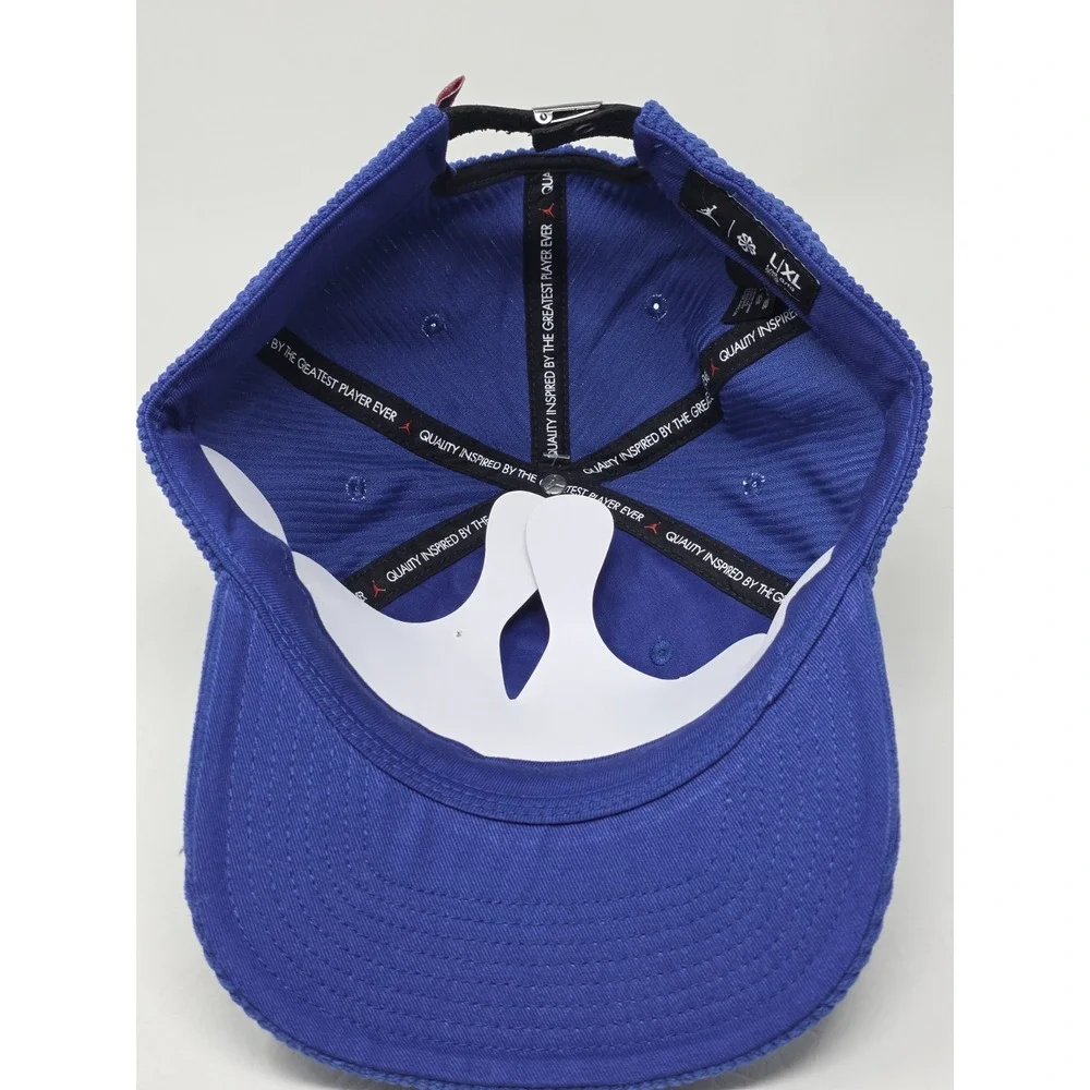 Nike Air Jordan Pro Unstructured Cap Corduroy Deep Royal IB3937-485 Sz L/XL NWT